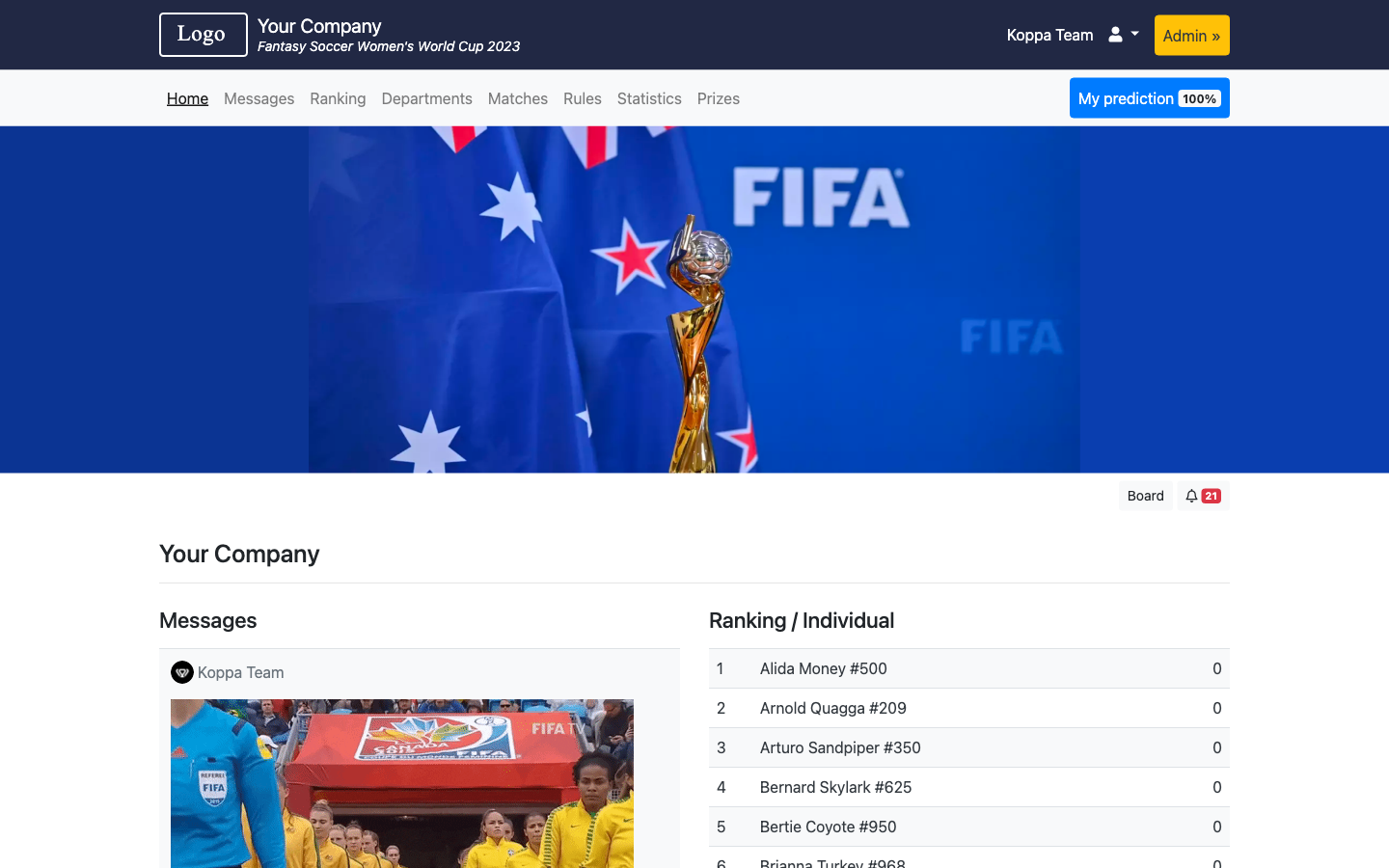 Fantasy Soccer Women's World Cup 2023 - World Cup 2026