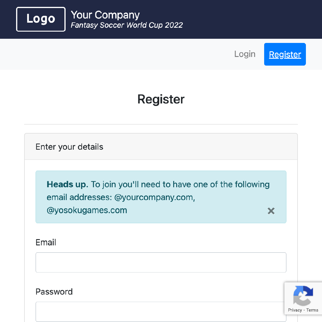 Exclusive Registration - Football Tournament 2026