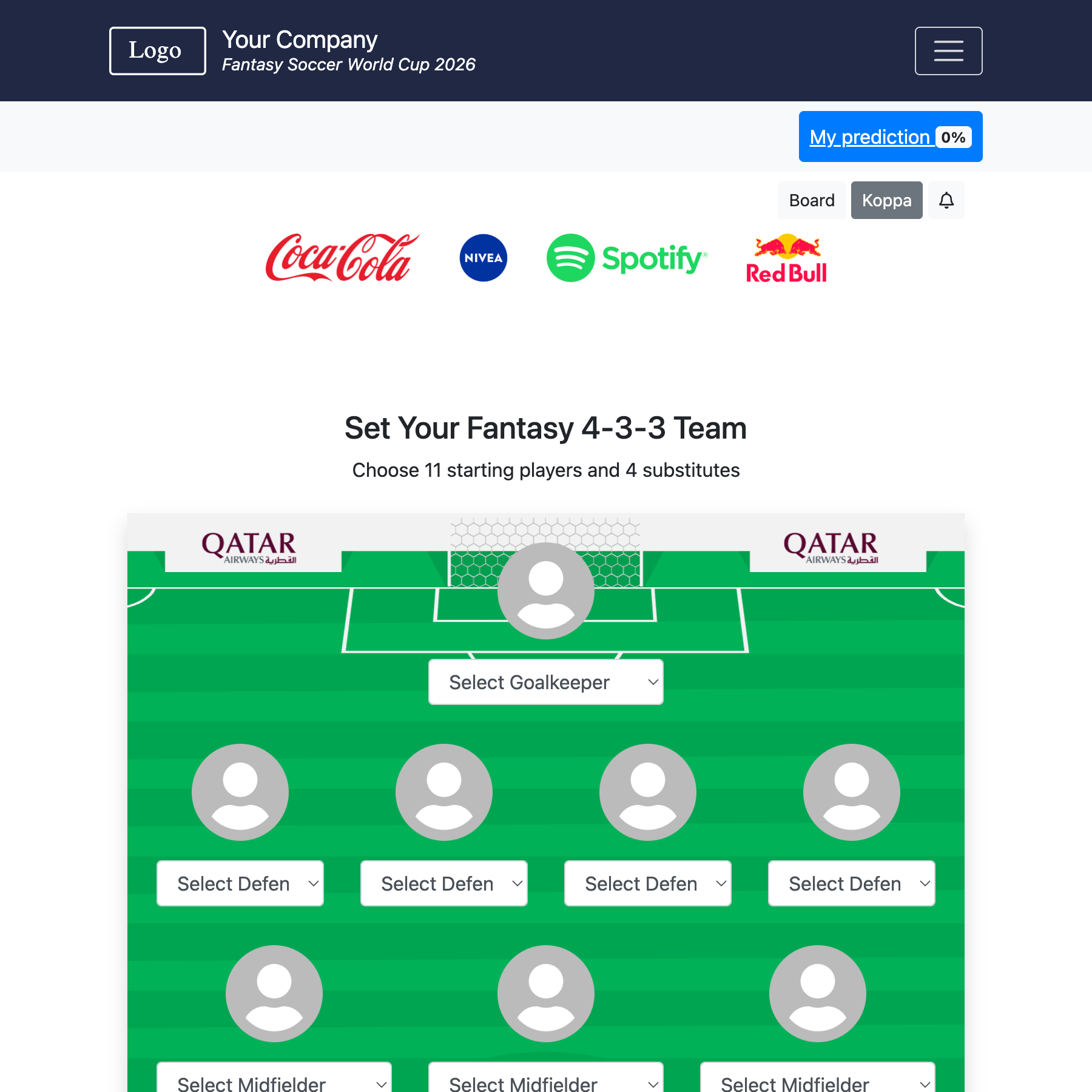 Fantasy Team - World Cup 2026